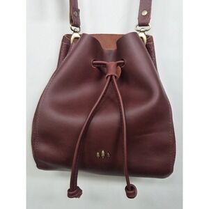 Portland Leather Goods Bucket Bag Crossbody Drawstring